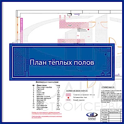 План тёплых полов