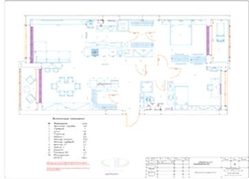 Квартира в современном стиле ЖК RedSide | Планировка квартиры